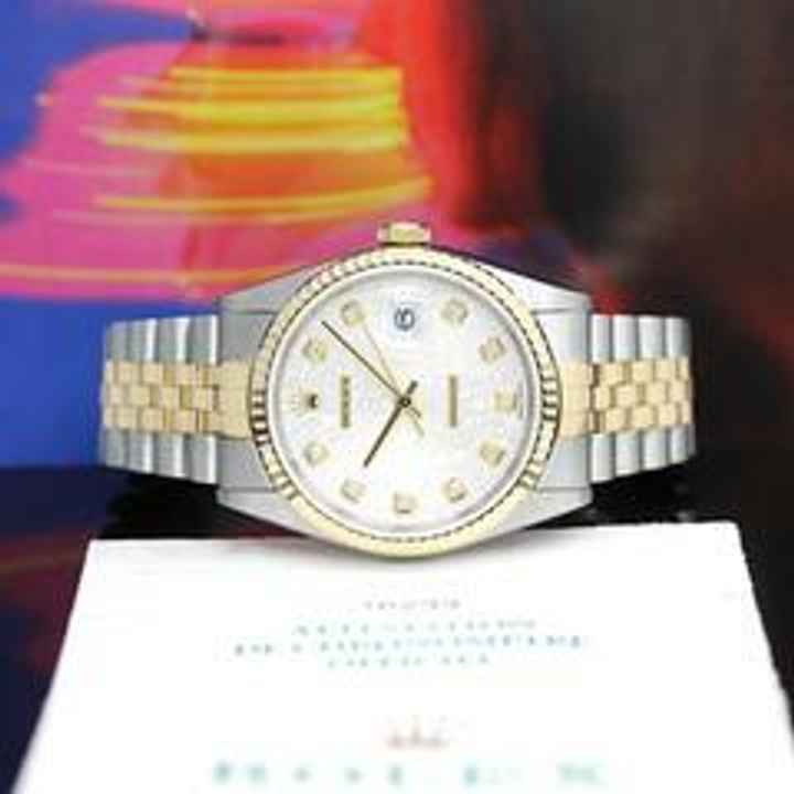  Rolex Datejust 36 Stahl/Gold Ref :16233 Rolex Box & Papiere von 2002 </h1> 