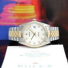 Thumbnail von Rolex Datejust 36 Stahl/Gold Ref :16233 Rolex Box & Papiere von 2002 </h1>