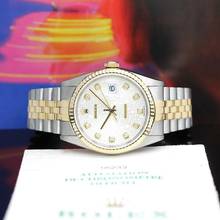Thumbnail von Rolex Datejust 36 Stahl/Gold Ref :16233 Rolex Box & Papiere von 2002 </h1>