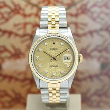 Thumbnail von Rolex Datejust 36 Stahl/Gold Ref :16233 Rolex Box & Papiere von 2001 </h1>