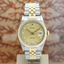 Thumbnail von Rolex Datejust 36 Stahl/Gold Ref :16233 Rolex Box & Papiere von 2001 </h1>