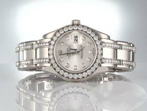 Thumbnail von Rolex Lady-Datejust Pearlmaster 29 80299 2014 Lc100 Weissgold 750 Diamanten Automatik Lady 18kt White Gold Chronometer Oyster </h1>