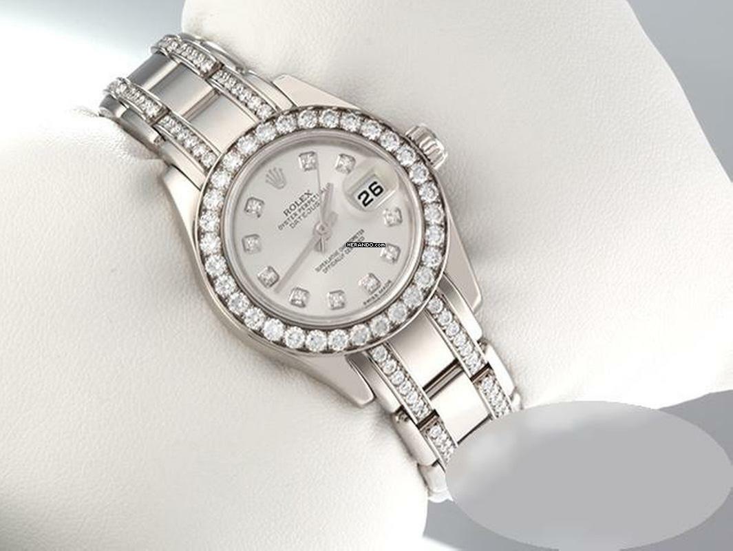 Rolex Lady-Datejust Pearlmaster 29 80299 2014 Lc100 Weissgold 750 Diamanten Automatik Lady 18kt White Gold Chronometer Oyster </h1>