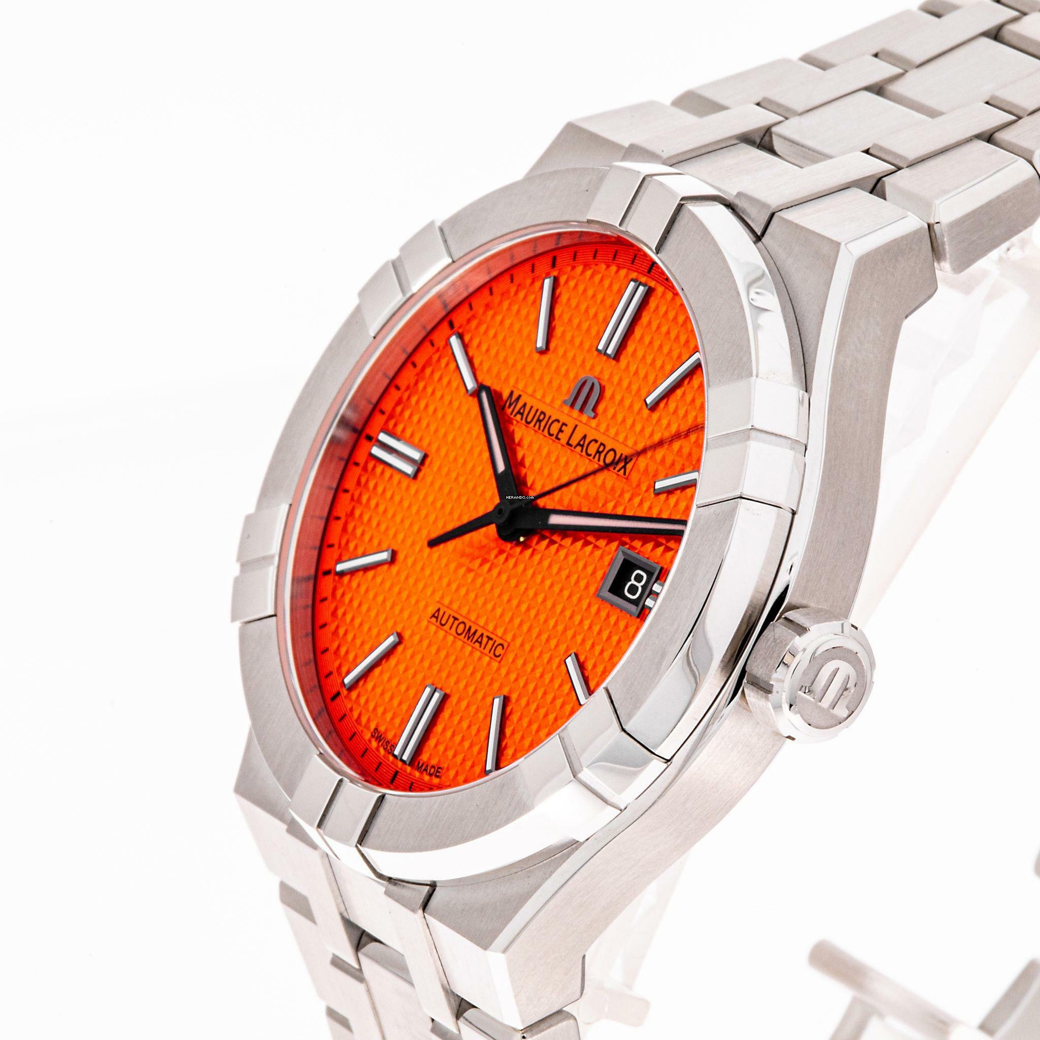 Thumbnail von Maurice Lacroix AIKON 42 Orange – Limited Edition – AI6008-SS00F-530-E – NEW & Unworn – 07/2025 Full Set