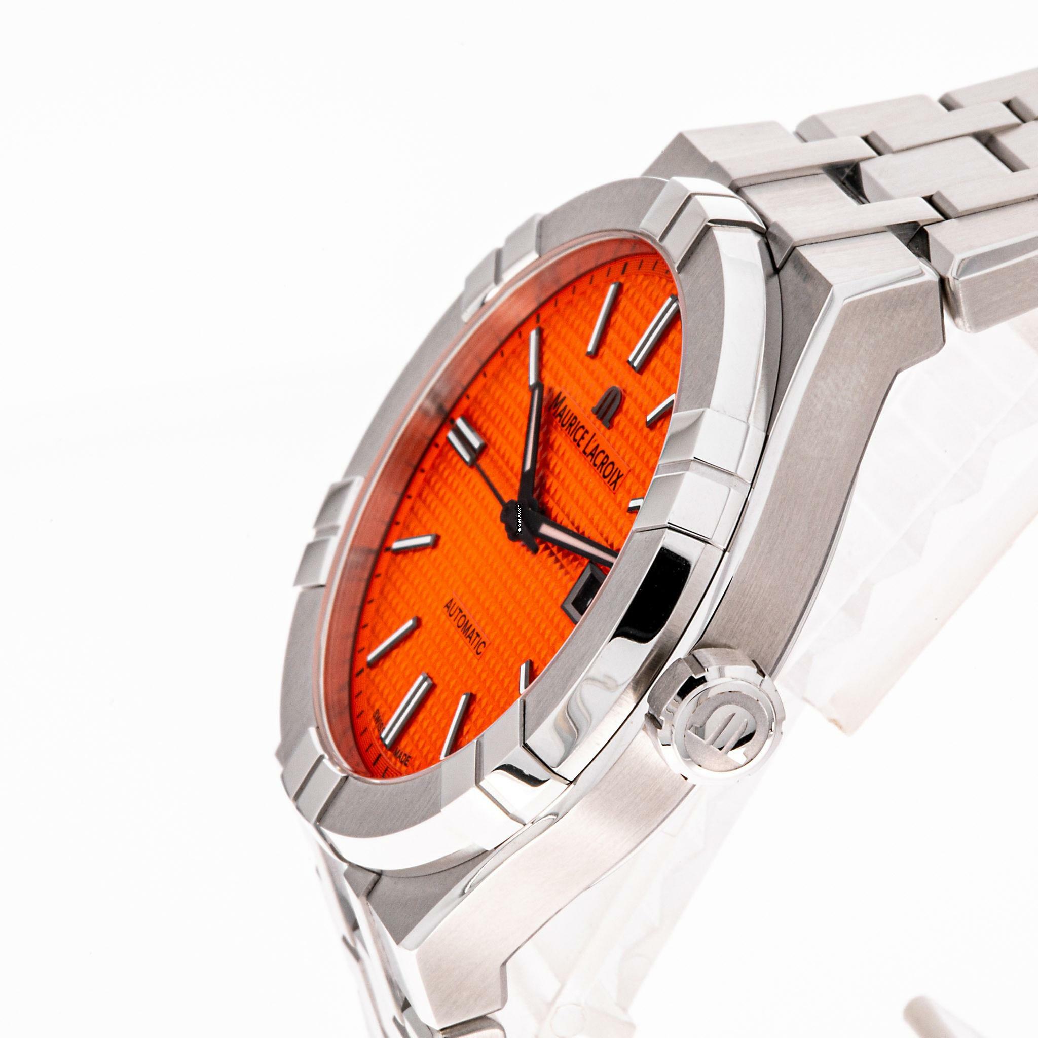 Thumbnail von Maurice Lacroix AIKON 42 Orange – Limited Edition – AI6008-SS00F-530-E – NEW & Unworn – 07/2025 Full Set