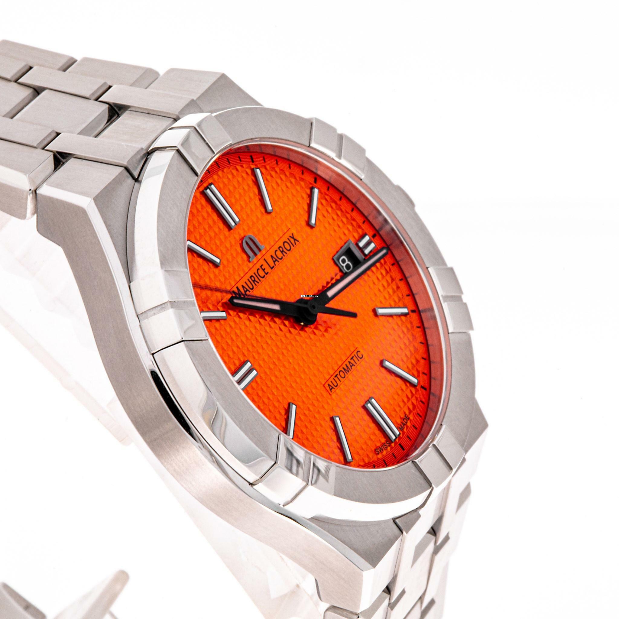 Thumbnail von Maurice Lacroix AIKON 42 Orange – Limited Edition – AI6008-SS00F-530-E – NEW & Unworn – 07/2025 Full Set