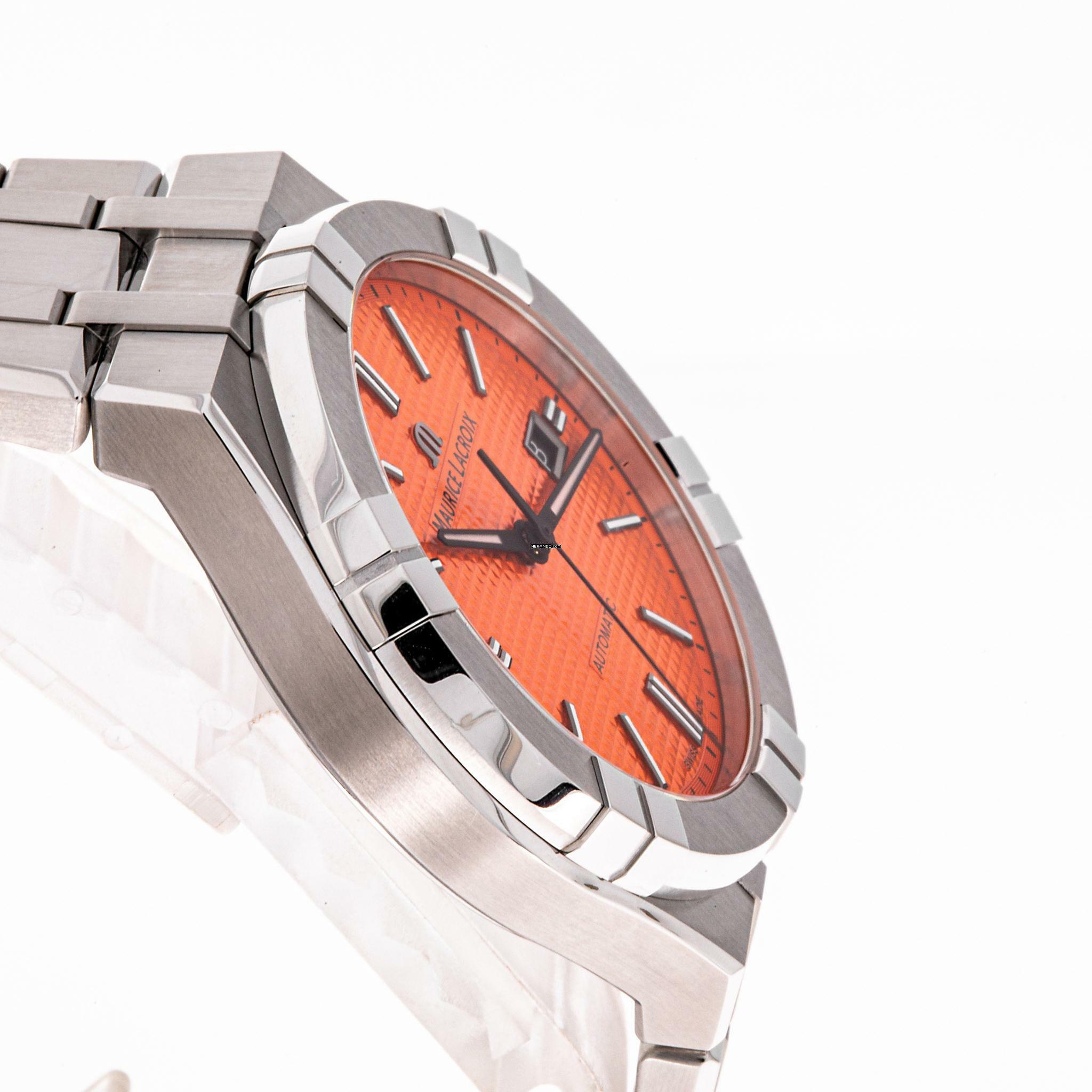 Thumbnail von Maurice Lacroix AIKON 42 Orange – Limited Edition – AI6008-SS00F-530-E – NEW & Unworn – 07/2025 Full Set