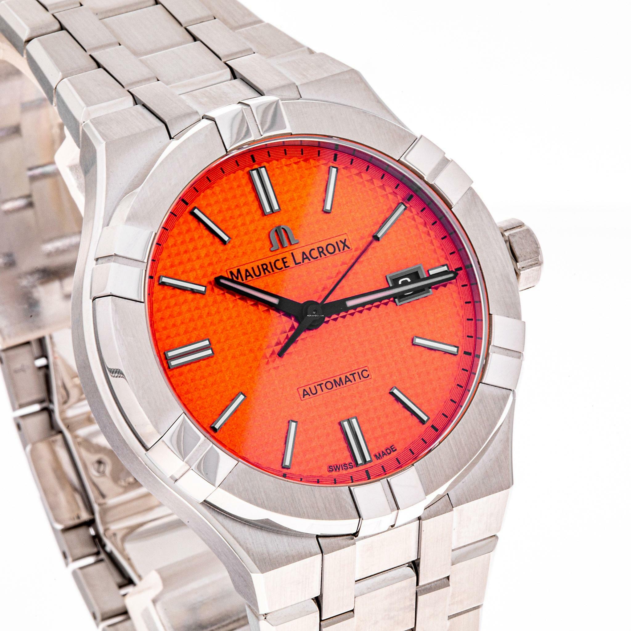 Thumbnail von Maurice Lacroix AIKON 42 Orange – Limited Edition – AI6008-SS00F-530-E – NEW & Unworn – 07/2025 Full Set