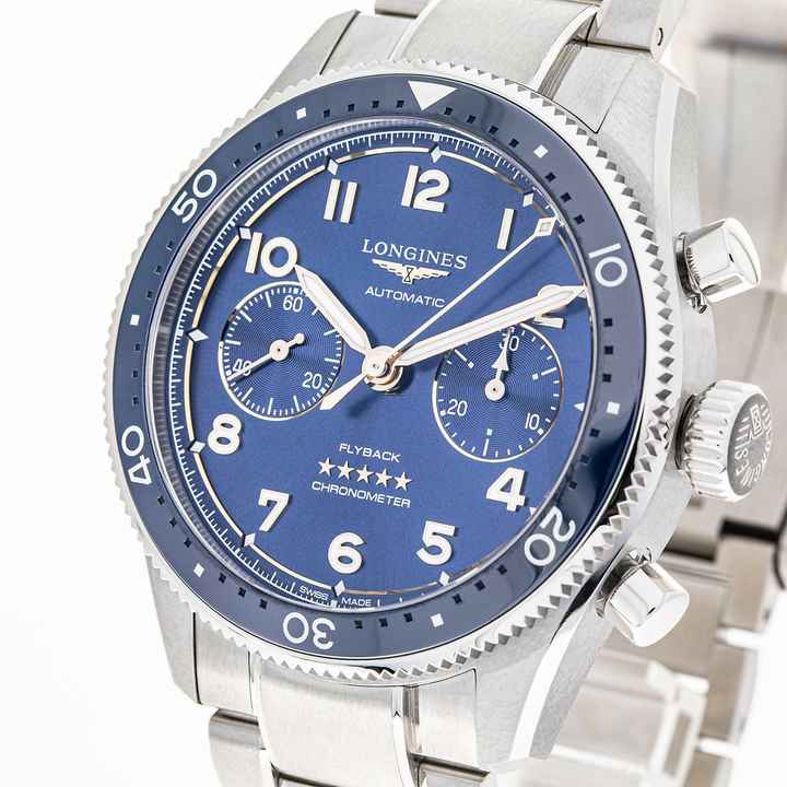  Longines Spirit 42 Flyback Chronograph Blue Automatic – L38214936 – NEW & Unworn – 07/2025 Full Set 