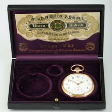 Thumbnail von A. Lange & Söhne Grosse Lange 1 18k Gold Qualität 1A Taschenuhr mit Zertifikat u. Etui 1890 Grosses kal. 45 Werk Gewicht 109g. </h1>