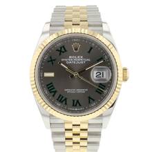 Thumbnail von Rolex Datejust 36 Steel / Gold Jubilee Fluted Wimbledon </h1>