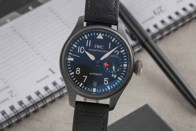  IWC Große Fliegeruhr Top Gun Big Pilot Top Gun Automatik Keramik Herrenuhr Ref. IW501901 B&P 2016  