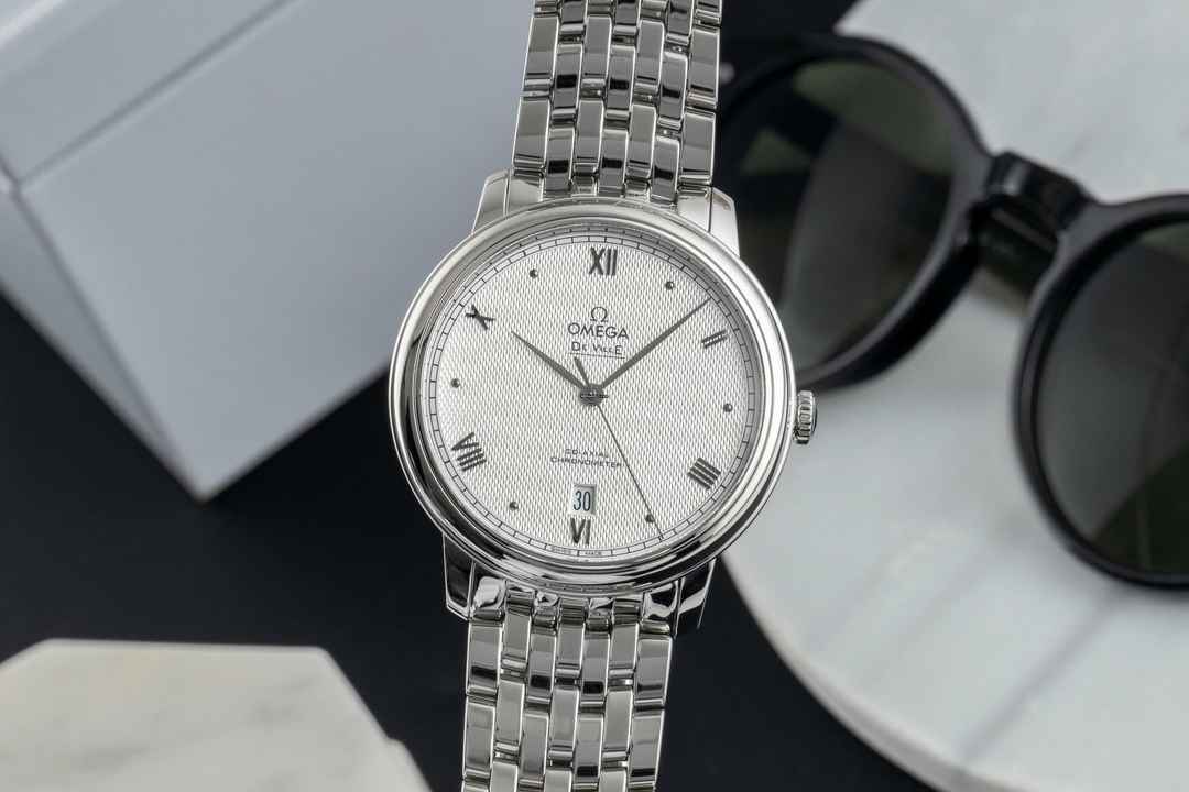  Omega De Ville Prestige Stahl Automatik Herrenuhr Ref. 424.10.40.20.02.006  