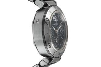 Thumbnail von Cartier Pasha Seatimer Chronograph Datum Stahl Automatik Ref. W31088U2