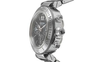 Thumbnail von Cartier Pasha Seatimer Chronograph Datum Stahl Automatik Ref. W31088U2