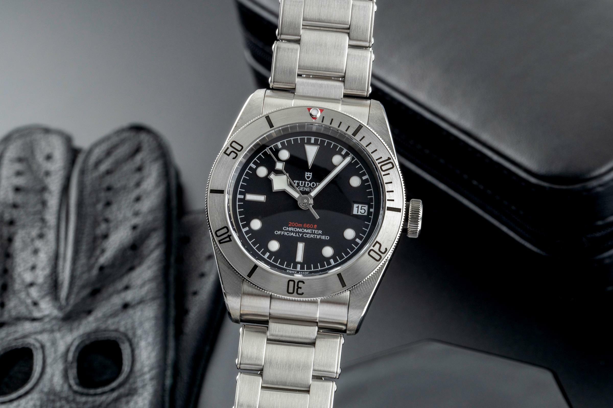 Tudor Black Bay Steel 41 Edelstahl Automatik Herrenuhr Ref. 79730-0001 B&P 2018