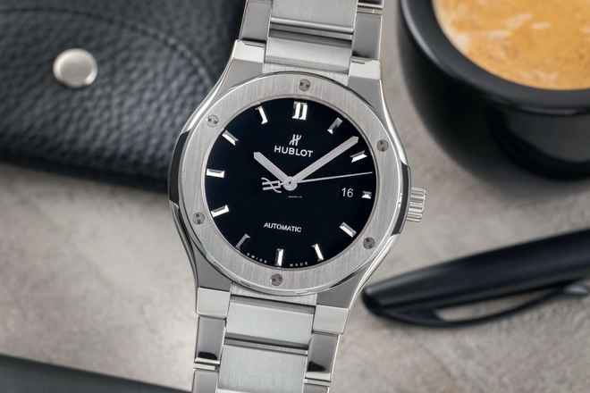  Hublot Classic Fusion Titanium Automatic Herrenuhr Ref. 548.NX.1170.NX B&P 2019  