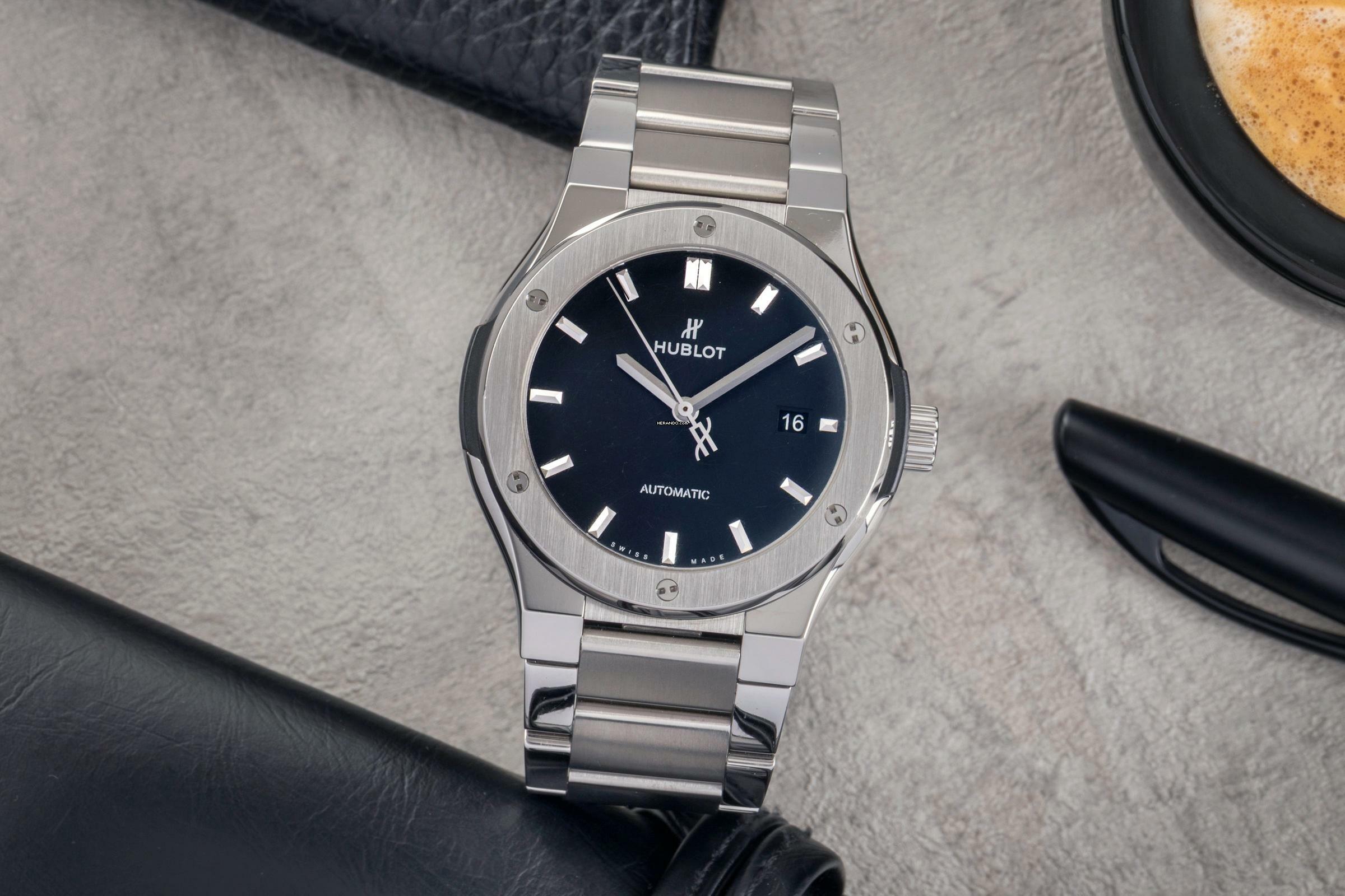 Thumbnail von Hublot Classic Fusion Titanium Automatic Herrenuhr Ref. 548.NX.1170.NX B&P 2019