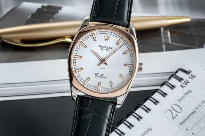  Rolex Cellini Danaos 18k (0,750) Gold Handaufzug Herrenuhr Ref. 4243  