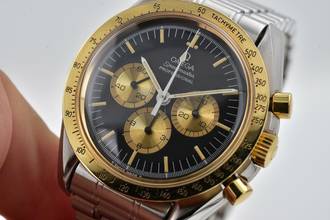 Thumbnail von Omega Speedmaster Professional Moonwatch 145.022 Steel Gold Rare Vintage Limited 500pcs </h1>