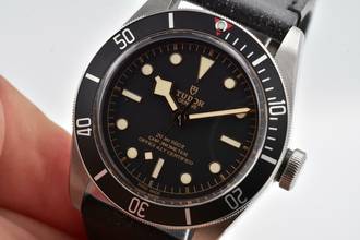 Thumbnail von Tudor Black Bay Heritage Black Bay LC100 Lederband Leather 79230N </h1>