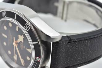 Thumbnail von Tudor Black Bay Heritage Black Bay LC100 Lederband Leather 79230N </h1>