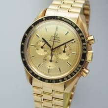 Thumbnail von Omega Speedmaster Apollo XI 1969 345.0802 Limited Gold 18k/750 Box+Papiere Ultra Rare in top condition+Full Set
