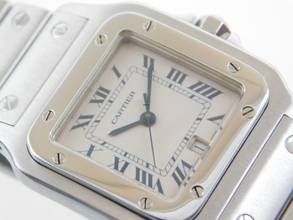 Thumbnail von Cartier Santos Galbée großes Modell 29 mm im Full Set Datum auf 6 Uhr Full Set aus 2000