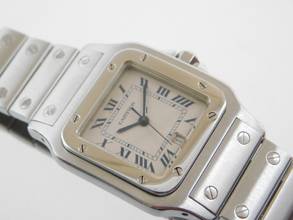 Thumbnail von Cartier Santos Galbée großes Modell 29 mm im Full Set Datum auf 6 Uhr Full Set aus 2000