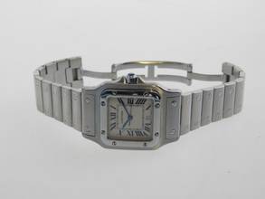 Thumbnail von Cartier Santos Galbée großes Modell 29 mm im Full Set Datum auf 6 Uhr Full Set aus 2000