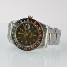 Thumbnail von Rolex GMT-Master 6542 OCC brown gilt glossy dial bakelite bezel 1958