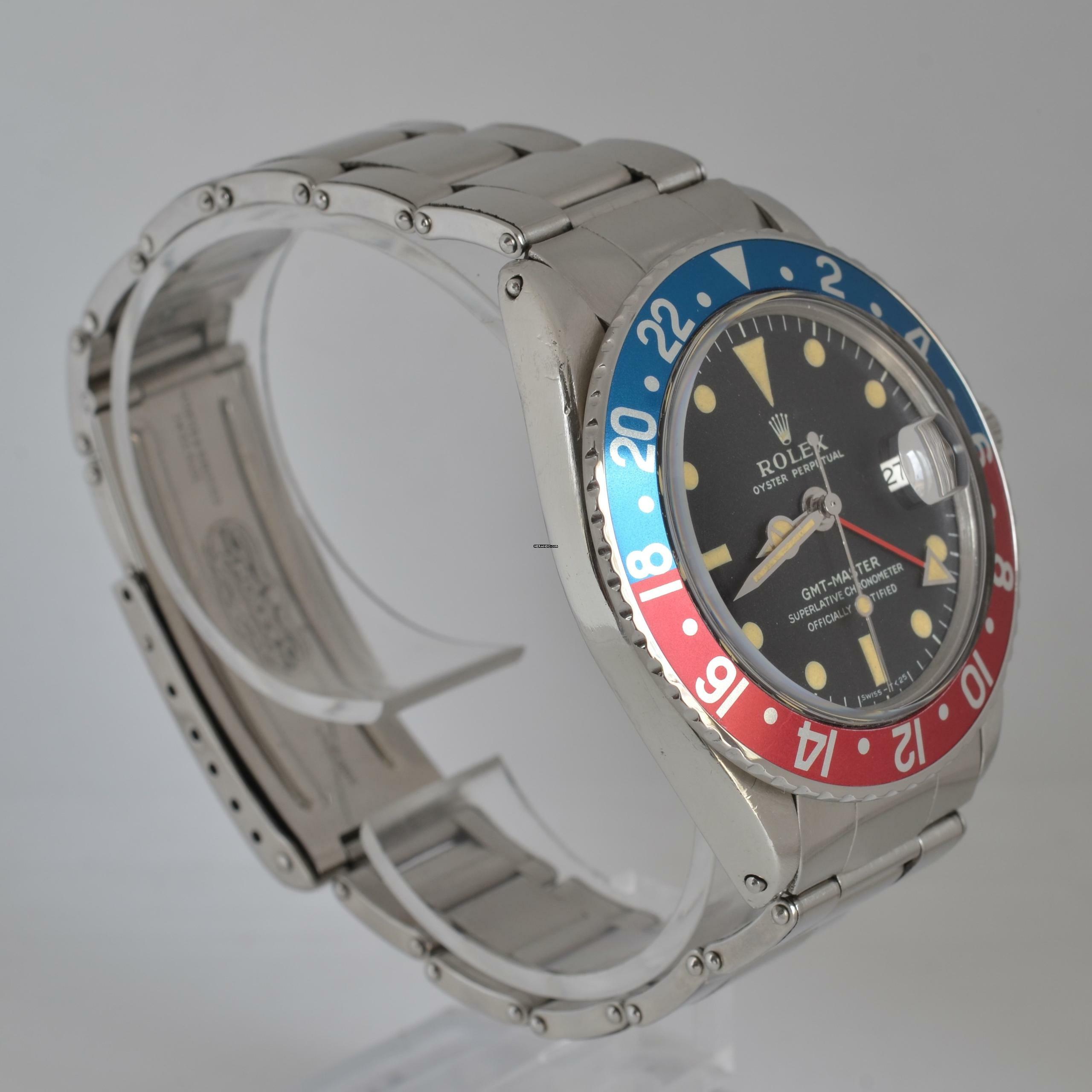 Thumbnail von Rolex GMT-Master 1675 Long E Pepsi bezel Full Set 1968’s