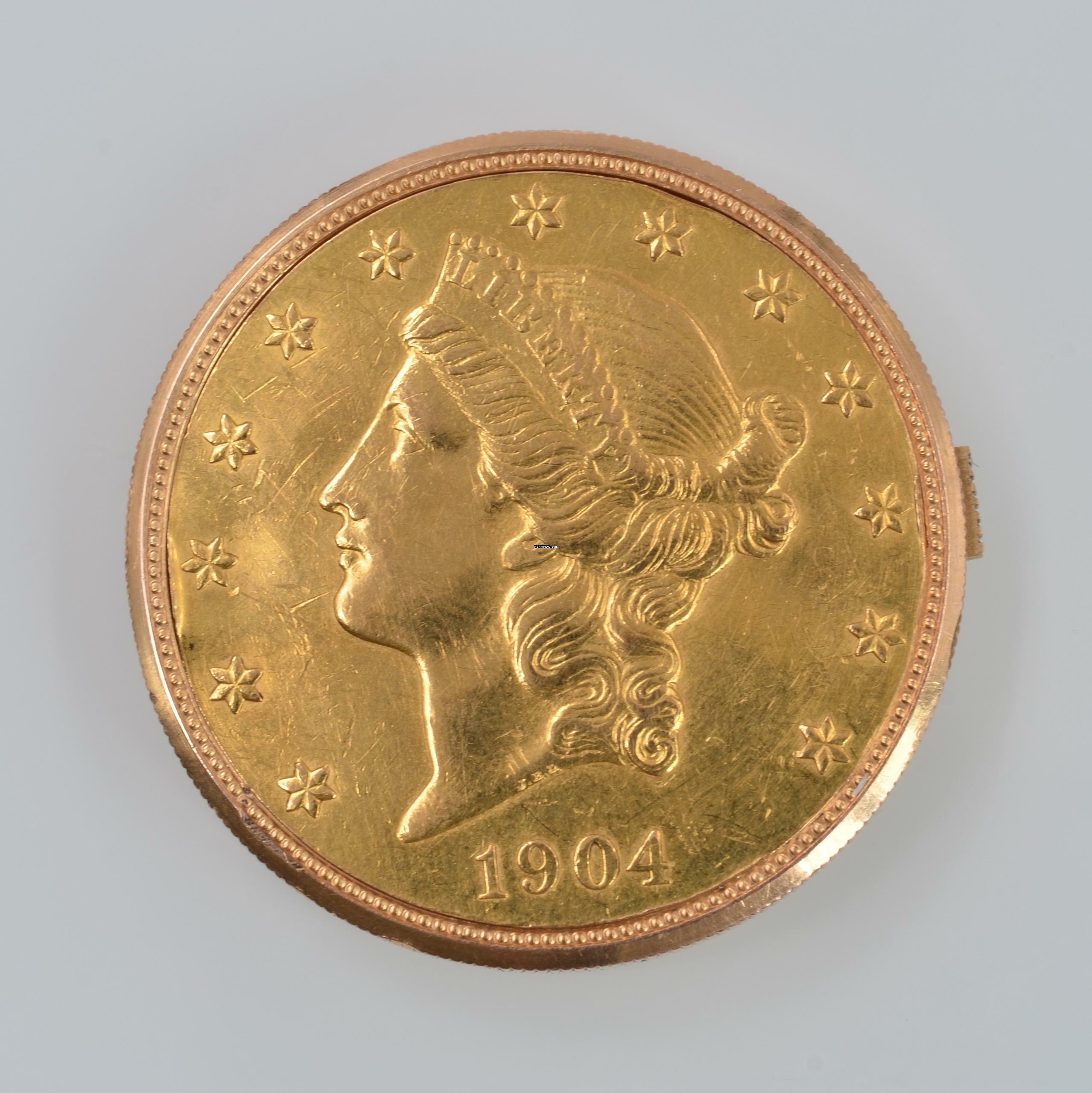 Thumbnail von Omega Constellation Double Eagle coin watch U.S.A. to double eagle 20 dollars yellow gold 18KT 1965 </h1>