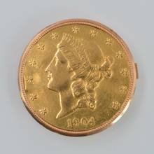 Thumbnail von Omega Constellation Double Eagle coin watch U.S.A. to double eagle 20 dollars yellow gold 18KT 1965 </h1>