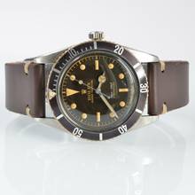 Thumbnail von Rolex Submariner (No Date) “James Bond” 6536-1 Tropical gilt radium dial TOP Condition 1957 </h1>