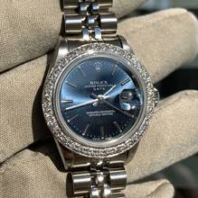 Thumbnail von Rolex Lady-Datejust 69174 Ladies 26MM blue dial diamond bezel </h1>