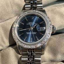 Thumbnail von Rolex Lady-Datejust 69174 Ladies 26MM blue dial diamond bezel </h1>