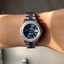 Thumbnail von Rolex Lady-Datejust 69174 Ladies 26MM blue dial diamond bezel </h1>