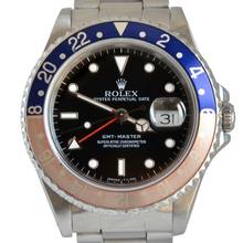 Thumbnail von Rolex GMT-Master II I 16700 to Tritium dial Pepsi bezel Full Set 1991’s </h1>
