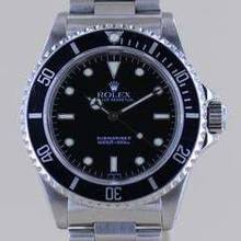 Thumbnail von Rolex Submariner (No Date) 14060 No-Date 2-Liner Swiss Only SL Oysterband 1999 Taucher B+P </h1>