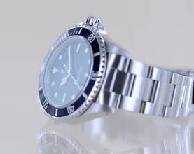 Thumbnail von Rolex Submariner (No Date) 14060 No-Date 2-Liner Swiss Only SL Oysterband 1999 Taucher B+P </h1>