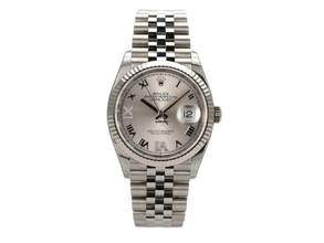 Thumbnail von Rolex Datejust 36 Oystersteel / Weißgold 126234 Silber Römisch DIA Jubile </h1>