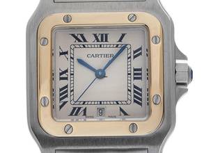 Thumbnail von Cartier Santos Galbée GM Ref.187901 1994 Full Set sehr gut Vintage