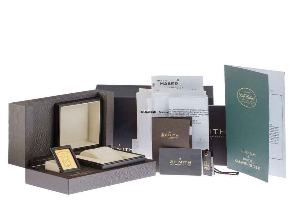  Zenith El Primero Chronomaster Grande Chronomaster XXT Open Heart Ref.03.1260.4021/02.C505 2005 Full Set wie Neu Vintage </h1> 