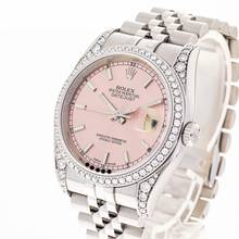 Thumbnail von Rolex Datejust 36 ICED OUT Pink – 1,66 Carat Diamonds aft. Mrkt. – 116200 – like NEW – 2016 Full