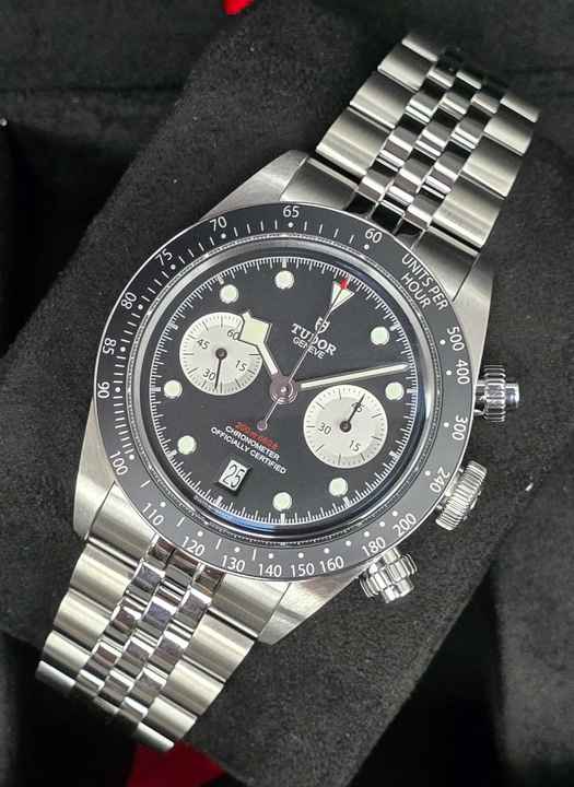  Tudor Black Bay Chrono M79360N-0013 Jubilee Bracelet Black dial Unworn/New Condition Full Set 6-2025 