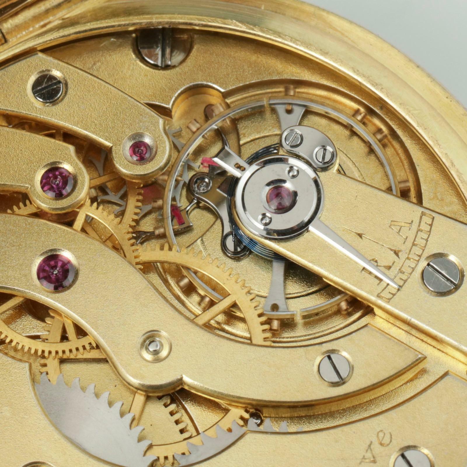 Thumbnail von Patek Philippe 18k Art Deco Frackuhr mit Saphir Crone Taschenuhr 1920 schöner Zustand