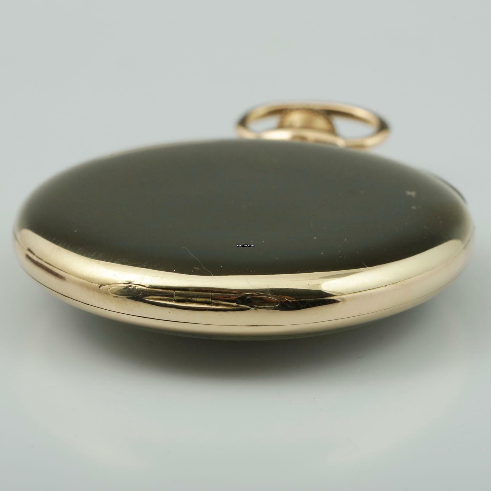 Thumbnail von Patek Philippe 18k Art Deco Frackuhr mit Saphir Crone Taschenuhr 1920 schöner Zustand