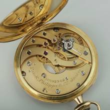 Thumbnail von Patek Philippe 18k Art Deco Frackuhr mit Saphir Crone Taschenuhr 1920 schöner Zustand