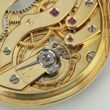 Thumbnail von Patek Philippe 18k Art Deco Frackuhr mit Saphir Crone Taschenuhr 1920 schöner Zustand